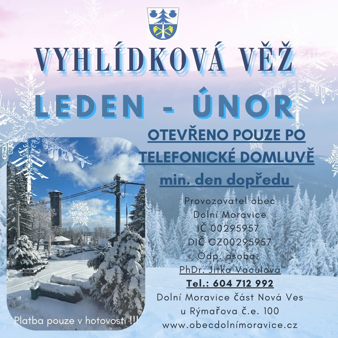 provozní doba leden-únor 2026